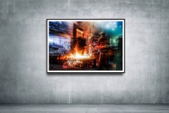 grey urban grunge background concrete wall