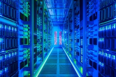 5G, server room at Vodafone